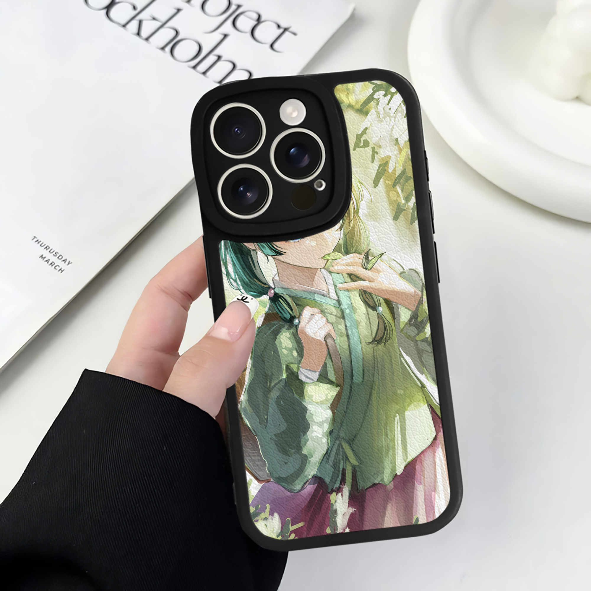 （画像用） 薬屋のひとりごと The Apothecary Diaries 【iPhone 16シリーズ対応】シリコンスマホケース（レザー調） 材質：シリコン